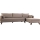 KORFU L-shaped corner sofa, cream, right-hand