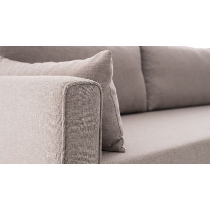 KORFU L-shaped corner sofa, cream, right-hand