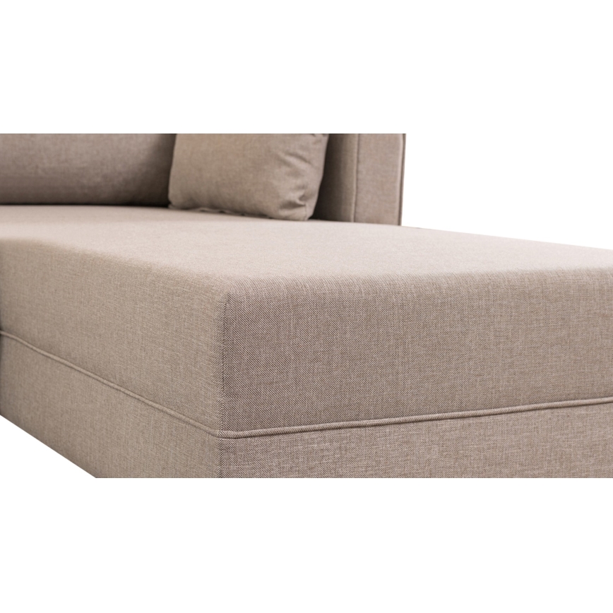 KORFU L-shaped corner sofa, cream, right-hand