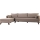KORFU Left-facing L-shaped Corner Sofa — Cream