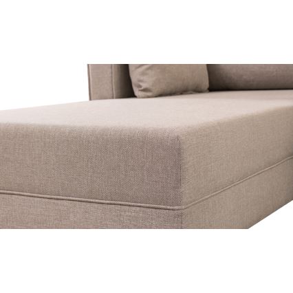 KORFU Left-facing L-shaped Corner Sofa — Cream