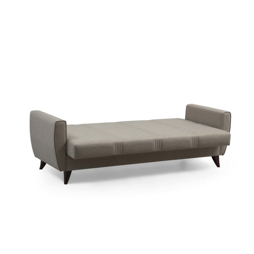 KORFU three-seater sofa bed in beige