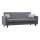 KORFU three-seater sofa bed in dark grey