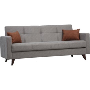 KORFU Three-Seater Sofa Bed, Light Grey