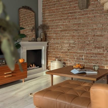 Kratki - BIO fireplace 97,9x115 cm 3kW white