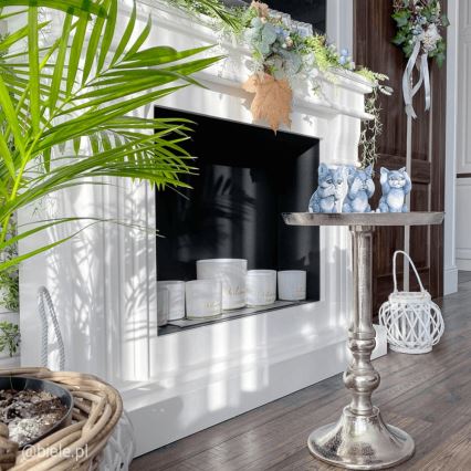 Kratki - BIO fireplace 97,9x115 cm 3kW white