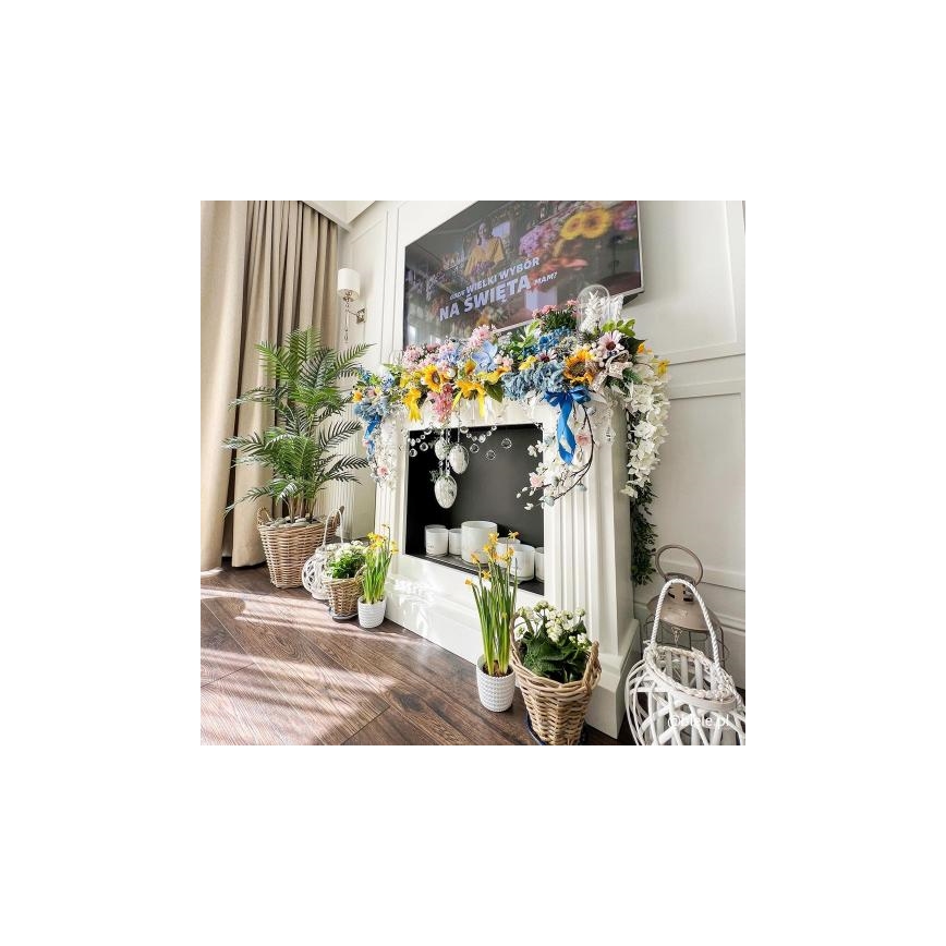 Kratki - BIO fireplace 97,9x115 cm 3kW white