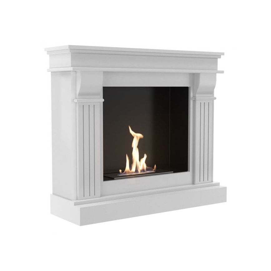 Kratki - BIO fireplace 97,9x115 cm 3kW white