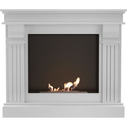 Kratki - BIO fireplace 97,9x115 cm 3kW white