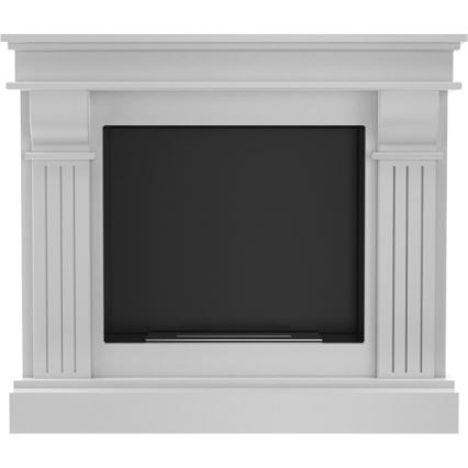 Kratki - BIO fireplace 97,9x115 cm 3kW white