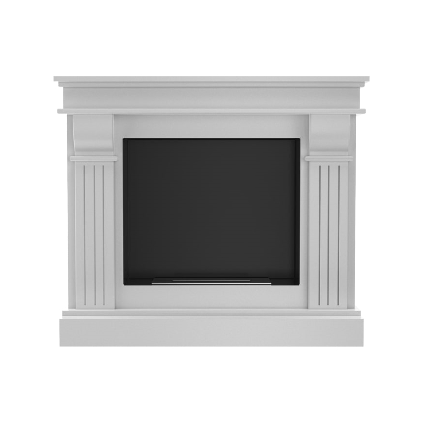 Kratki - BIO fireplace 97,9x115 cm 3kW white