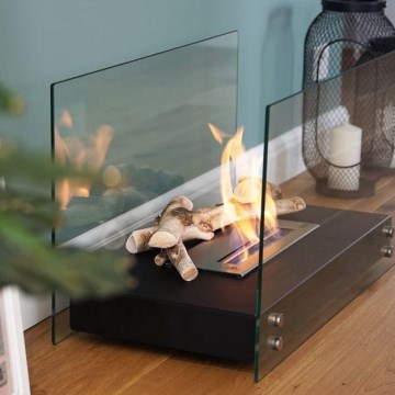 Kratki - BIO fireplace 40,2x70 cm 2kW black