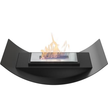 Kratki - BIO fireplace 12,4x47 cm 1kW black
