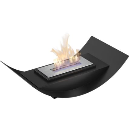 Kratki - BIO fireplace 12,4x47 cm 1kW black