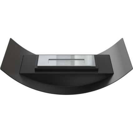 Kratki - BIO fireplace 12,4x47 cm 1kW black