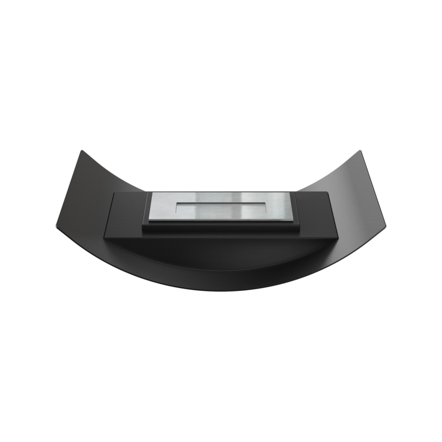 Kratki - BIO fireplace 12,4x47 cm 1kW black