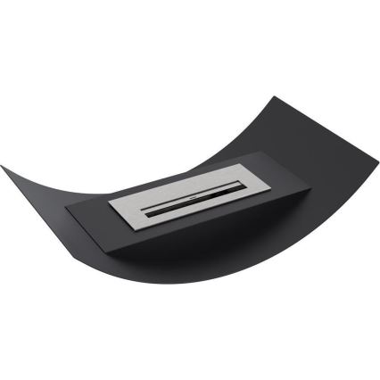 Kratki - BIO fireplace 12,4x47 cm 1kW black
