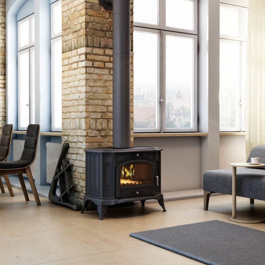 Kratki - Cast-iron fireplace 10kW 130mm