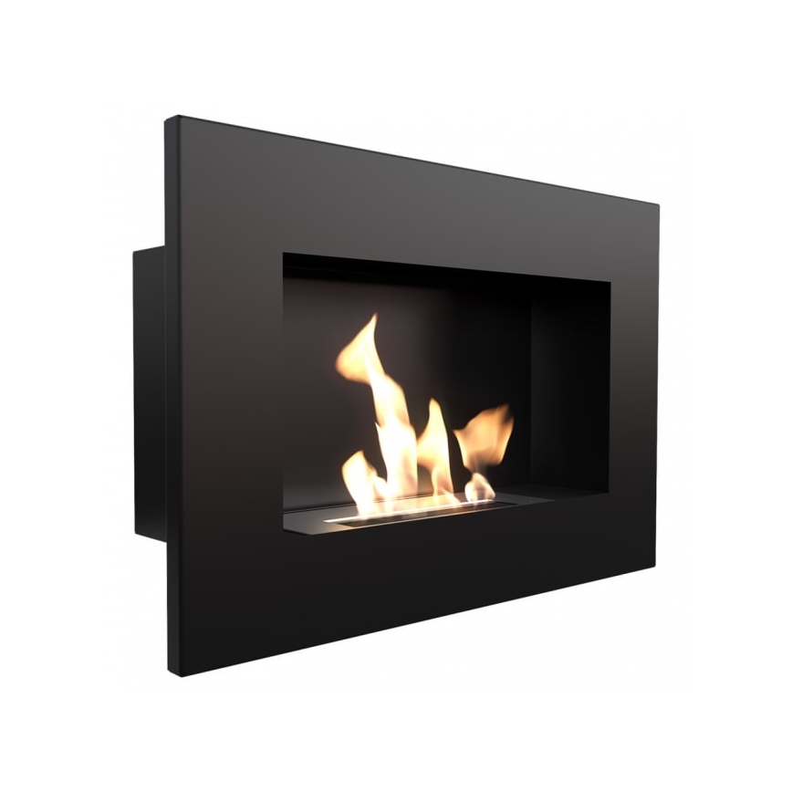 Kratki - Built-in BIO fireplace 40x60 cm 2kW black