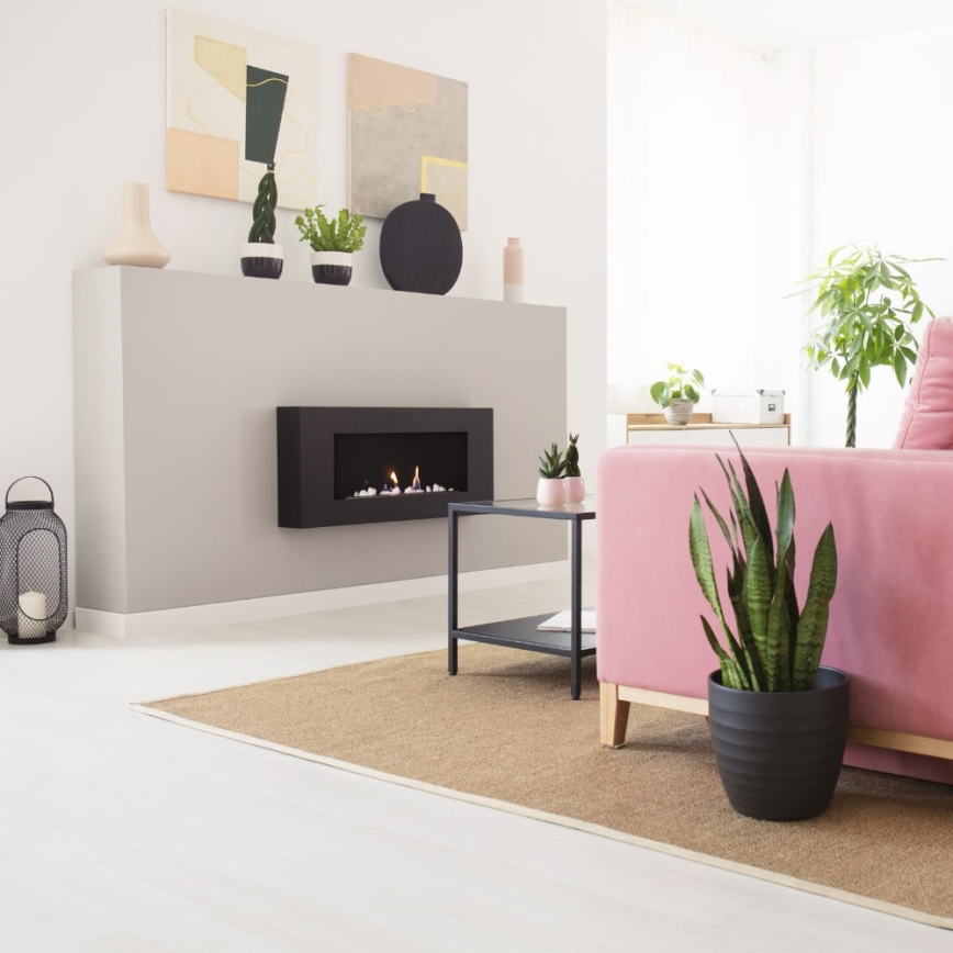 Kratki - Wall BIO fireplace 40x90 cm 1,5kW black