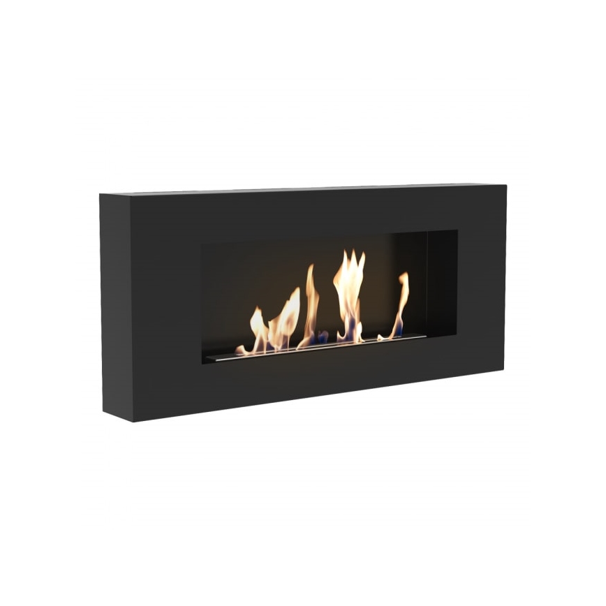 Kratki - Wall BIO fireplace 40x90 cm 1,5kW black