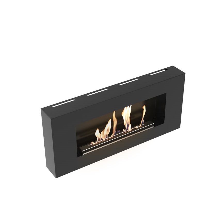 Kratki - Wall BIO fireplace 40x90 cm 1,5kW black