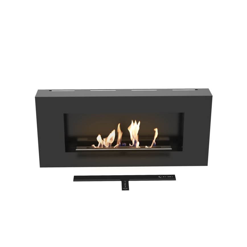 Kratki - Wall BIO fireplace 40x90 cm 1,5kW black