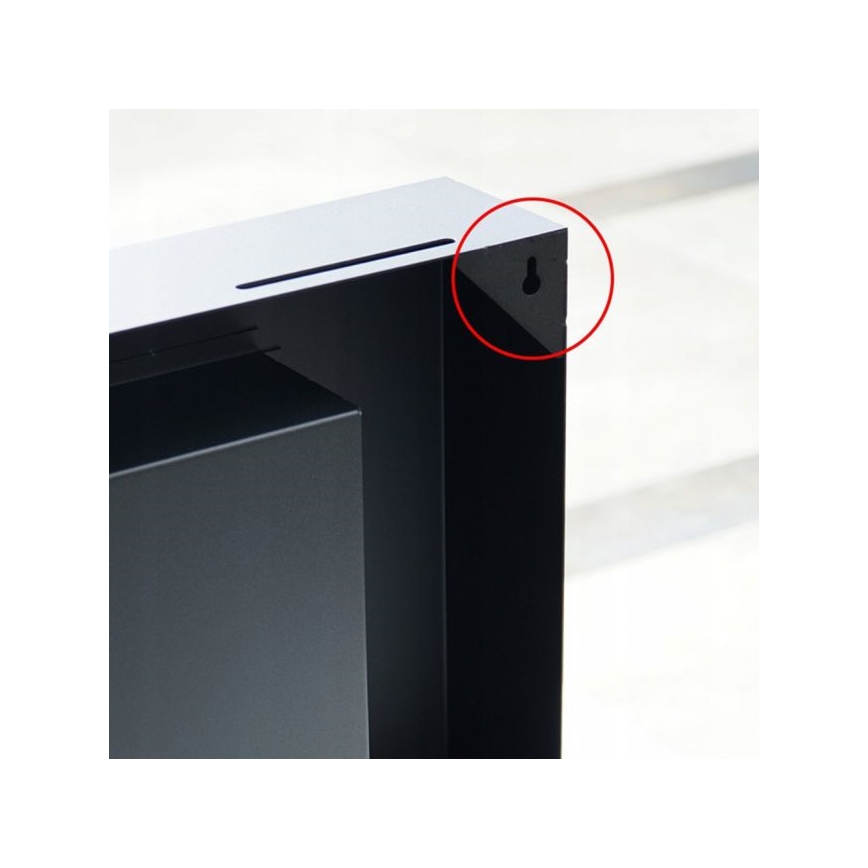 Kratki - Wall BIO fireplace 40x90 cm 1,5kW black
