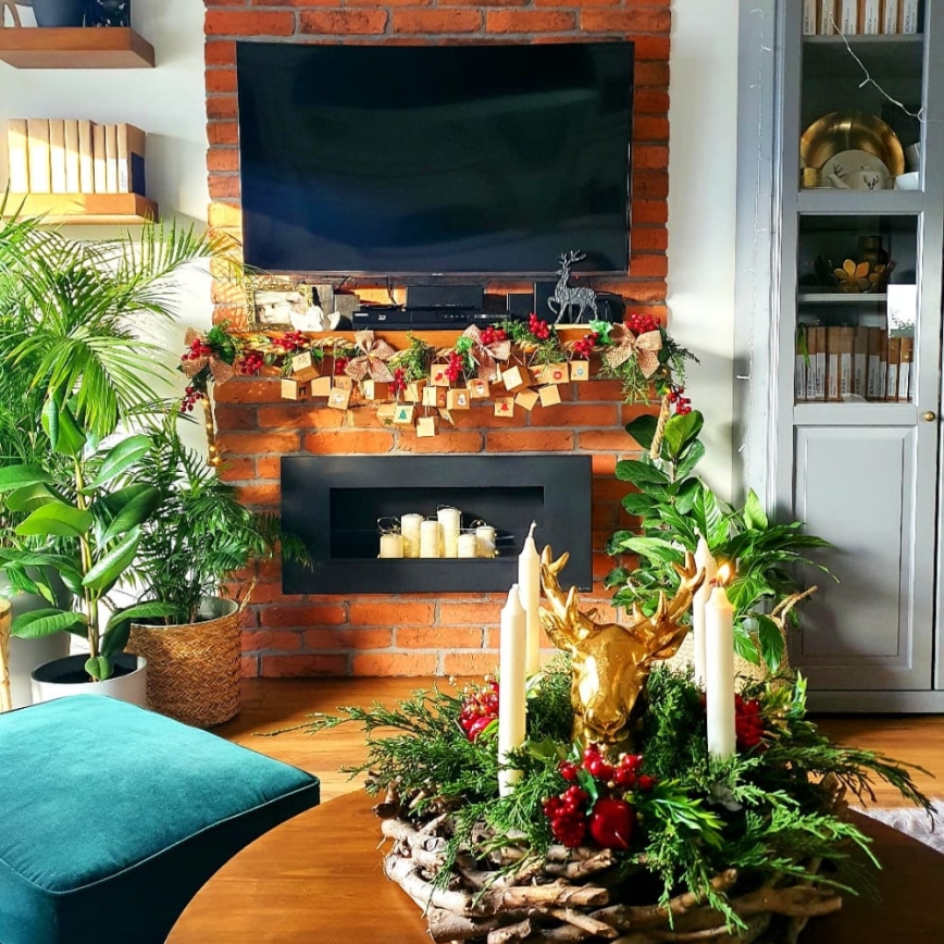 Kratki - Built-in BIO fireplace 40x90 cm 2kW black