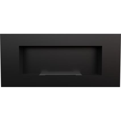 Kratki - Built-in BIO fireplace 40x90 cm 2kW black