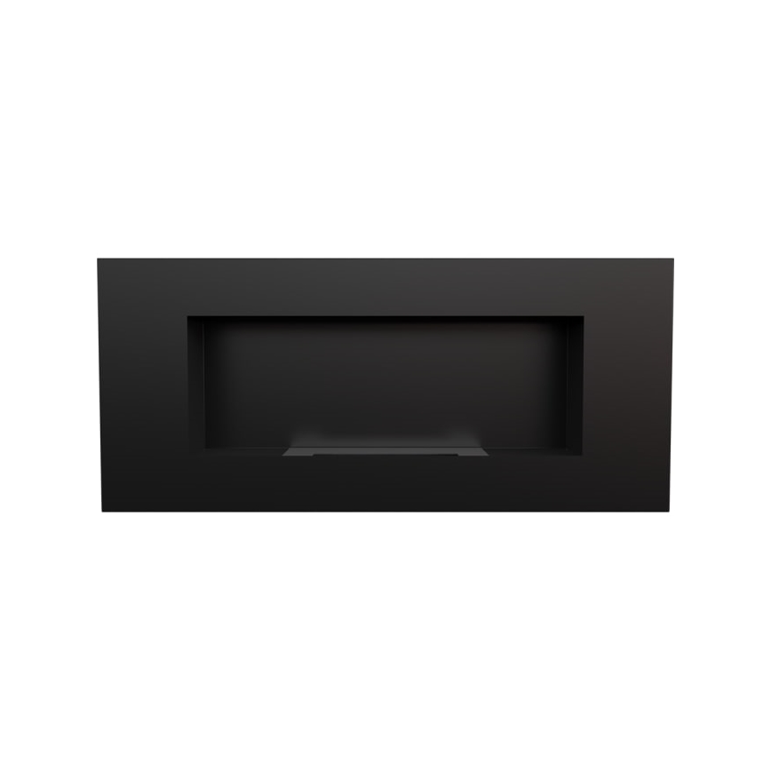 Kratki - Built-in BIO fireplace 40x90 cm 2kW black