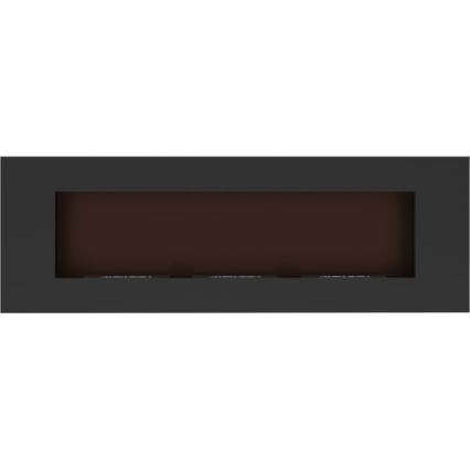 Kratki - Built-in BIO fireplace 40x120 cm 3x1,1kW black