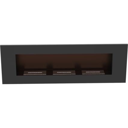 Kratki - Built-in BIO fireplace 40x120 cm 3x1,1kW black
