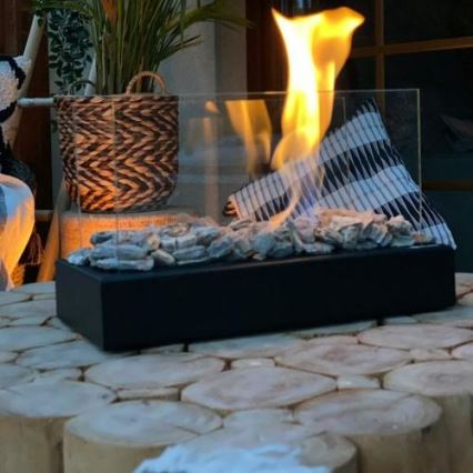 Kratki - BIO fireplace 21,8x35,4 cm 1kW black