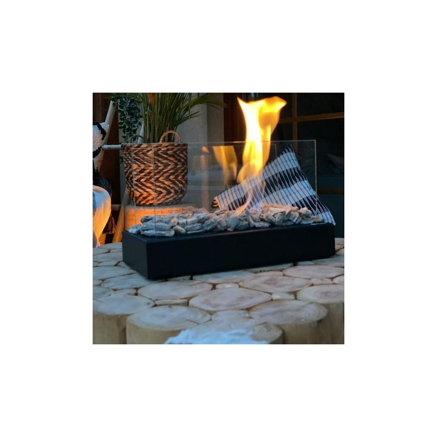 Kratki - BIO fireplace 21,8x35,4 cm 1kW black