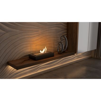 Kratki - BIO fireplace 21,8x35,4 cm 1kW black