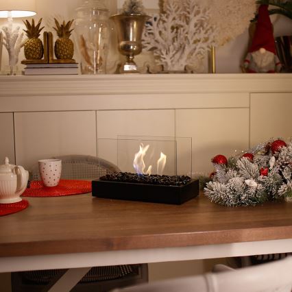 Kratki - BIO fireplace 21,8x35,4 cm 1kW black