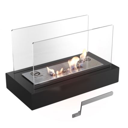 Kratki - BIO fireplace 21,8x35,4 cm 1kW black