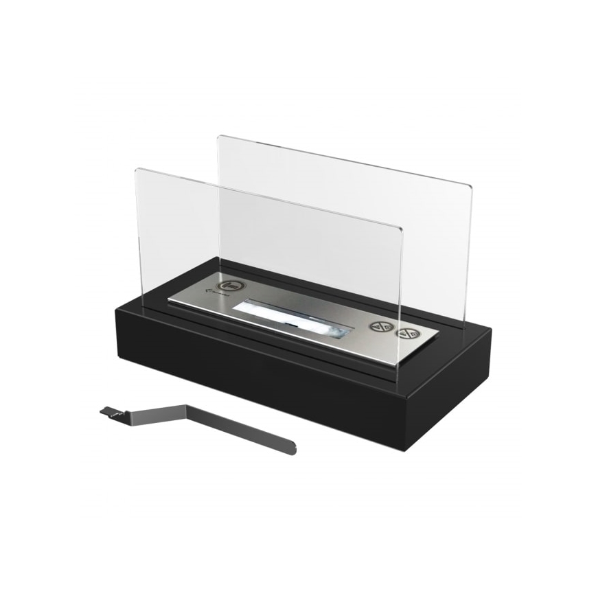Kratki - BIO fireplace 21,8x35,4 cm 1kW black