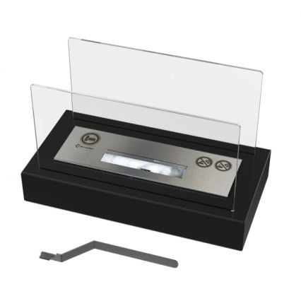Kratki - BIO fireplace 21,8x35,4 cm 1kW black