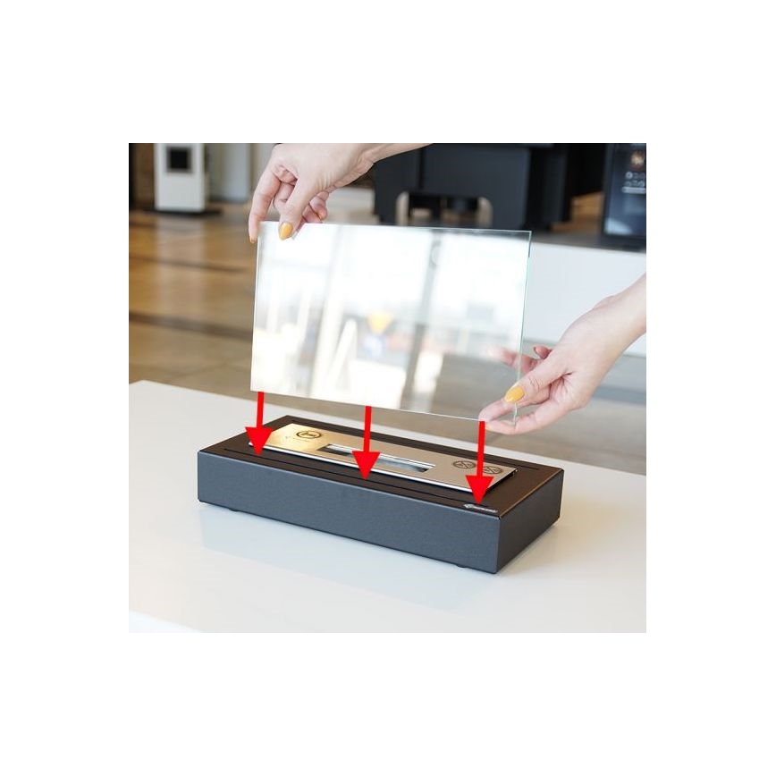 Kratki - BIO fireplace 21,8x35,4 cm 1kW black
