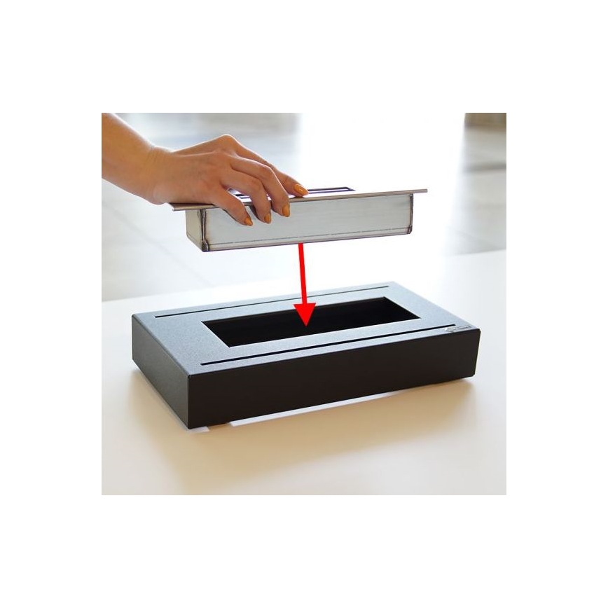 Kratki - BIO fireplace 21,8x35,4 cm 1kW black