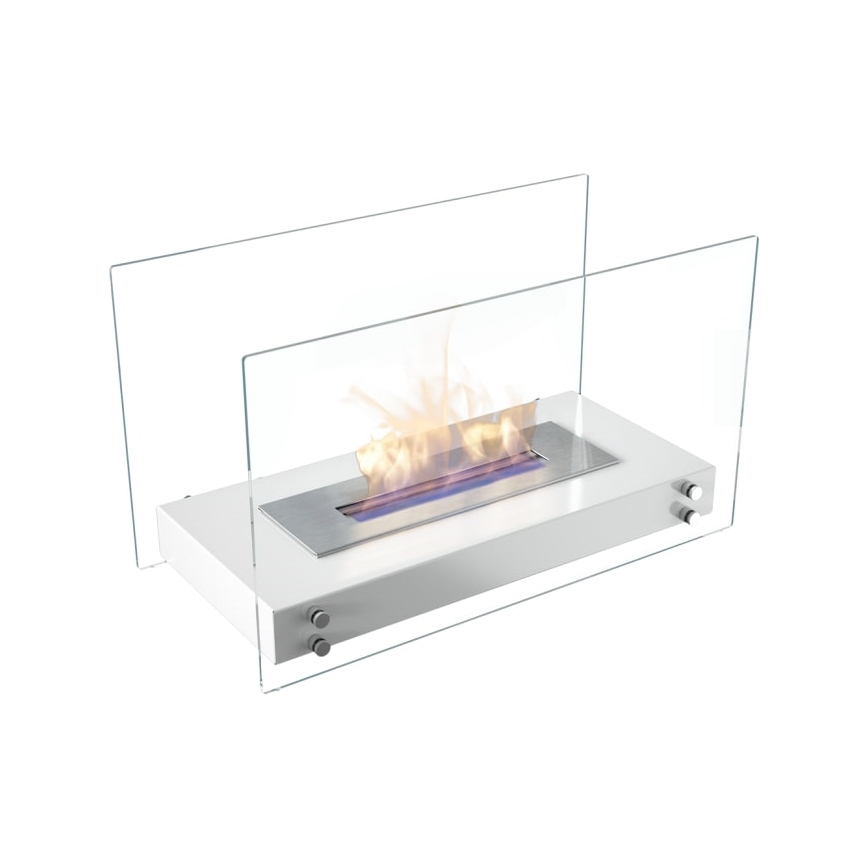 Kratki - BIO fireplace 40,2x70 cm 2kW white