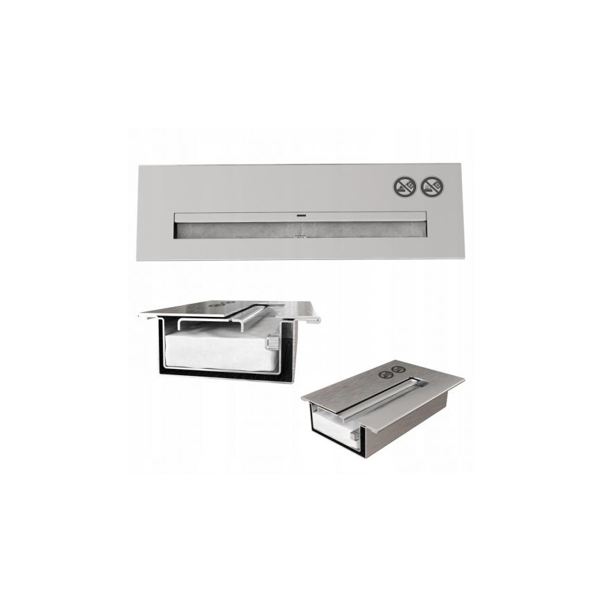 Kratki - BIO fireplace 40,2x70 cm 2kW white