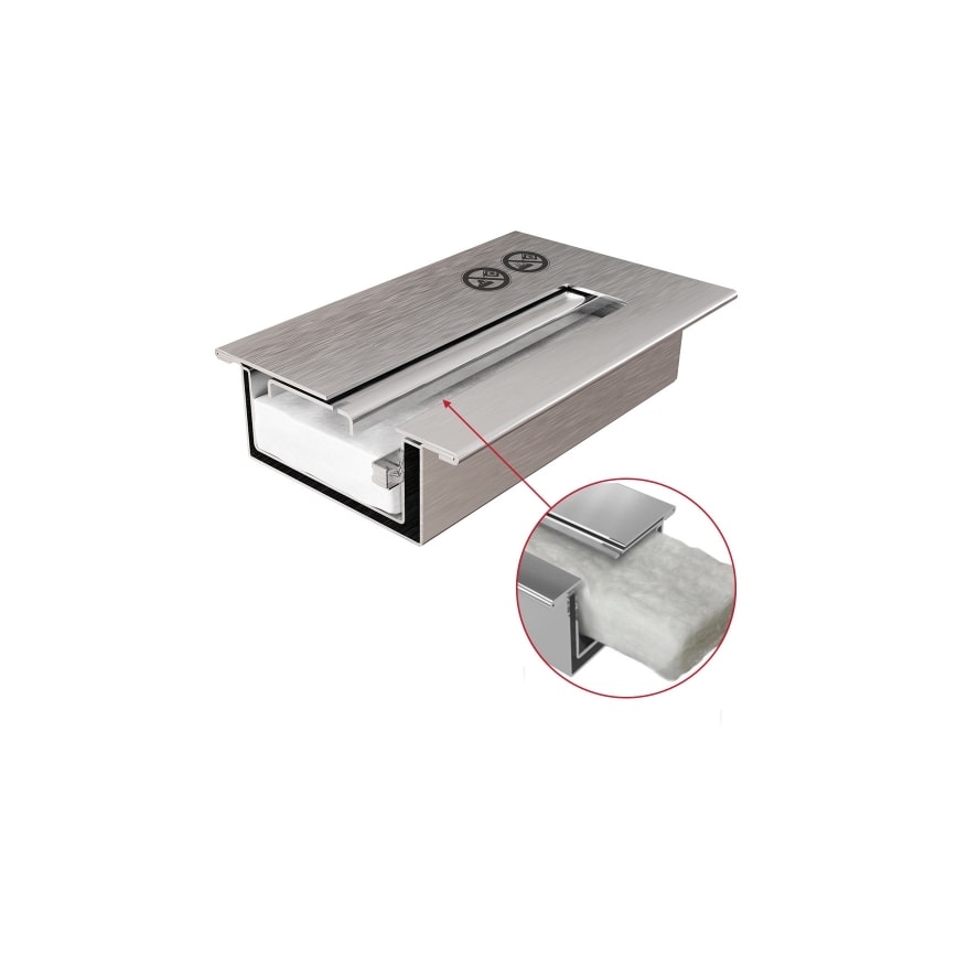 Kratki - BIO fireplace 40,2x70 cm 2kW white