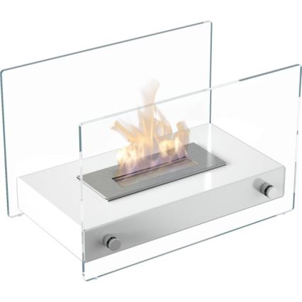 Kratki - BIO fireplace 25,2x39cm 1kW white
