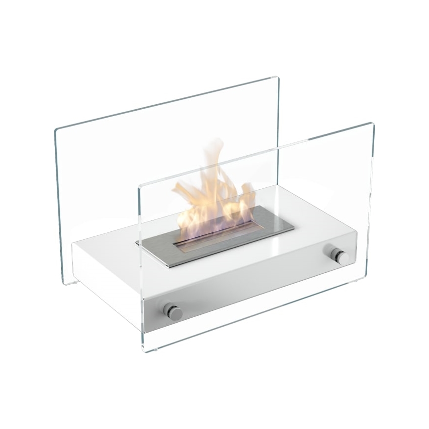Kratki - BIO fireplace 25,2x39cm 1kW white