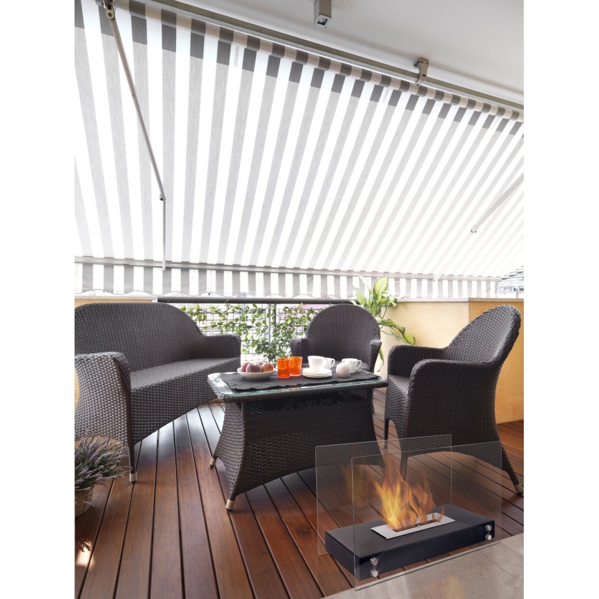 Kratki - BIO fireplace 40,2x70 cm 2kW black
