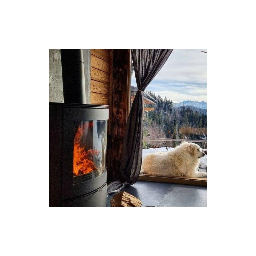 Kratki - Steel fireplace 10kW 150mm