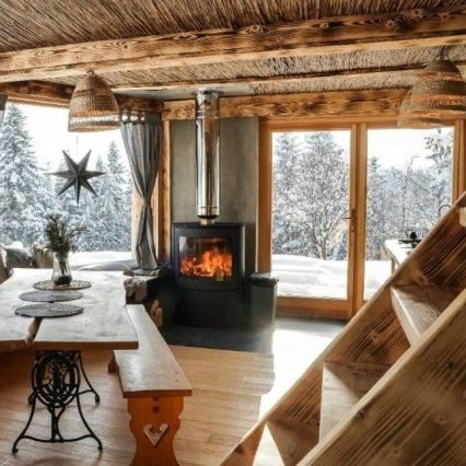 Kratki - Steel fireplace 10kW 150mm
